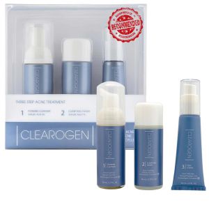 Clearogen Sensitive Skin Trądzik 3-Step 1-miesięczna Kuracja do Walki z Trądzikiem Bardzo Skuteczna