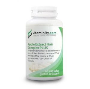 Vitaminity Wyglad, Wzrost Włosów, Apple Extract Hair Complex PLUS Suplement 60kaps